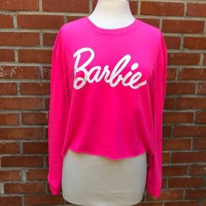 Hot Pink Barbie Long Sleeves Sweatshirt